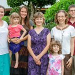 Thailand VMM Missionaries, Mark and Sarah Schoenhals (right), received visitors from Weavers Church members, 2014 (Sandi Good photo)